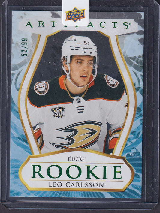 LEO CARLSSON - 2023 Upper Deck Artifacts Rookie #201, /99