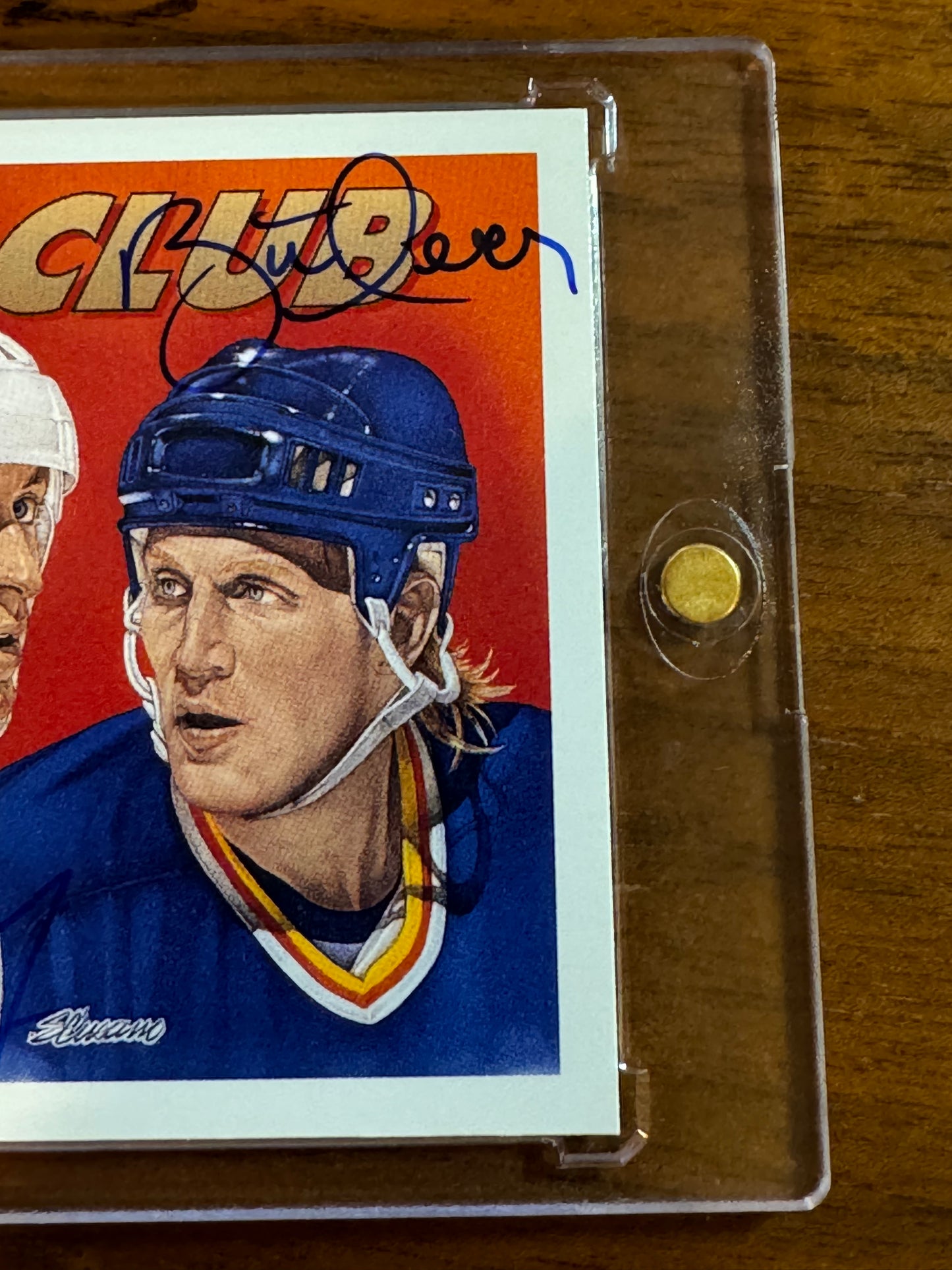 LEMIEUX / GRETZKY / HULL - 1991 Upper Deck 50/50 Club Auto #45, /999