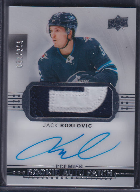 JACK ROSLOVIC - 2017 Upper Deck Premier Rookie Auto Patch #AR-JR, /299