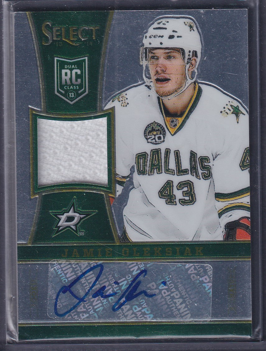 JAMIE OLEKSIAK - 2013 Panini Select Rookie Auto Patch #271, /199