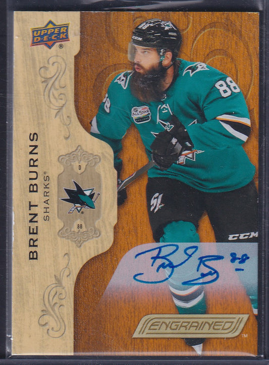 BRENT BURNS - 2018 Upper Deck Engrained Auto #11