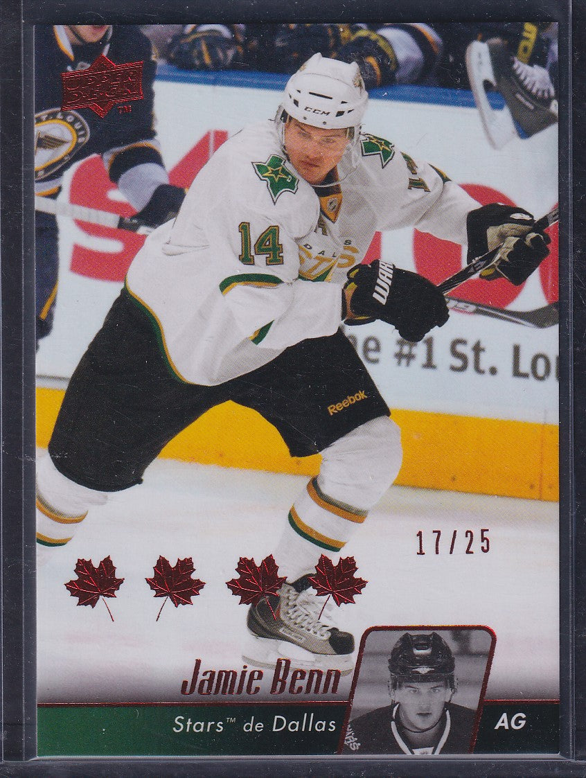 JAMIE BENN - 2010 Upper Deck Series 1 #139, /25