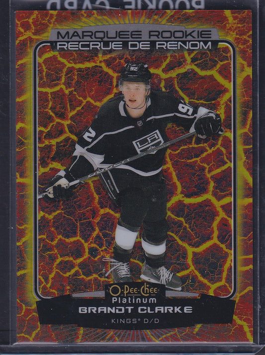 BRANDT CLARKE - 2022 O-Pee-Chee Marquee Rookie HOT MAGMA #296, /499