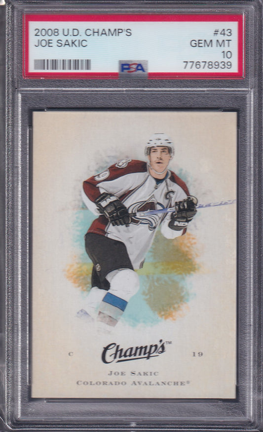 JOE SAKIC - 2008 Upper Deck Champ's #43, PSA 10