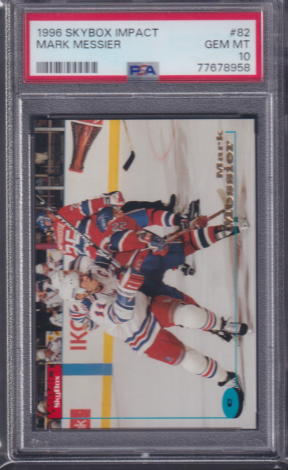 MARK MESSIER - 1996 Skybox Impact #82, PSA 10