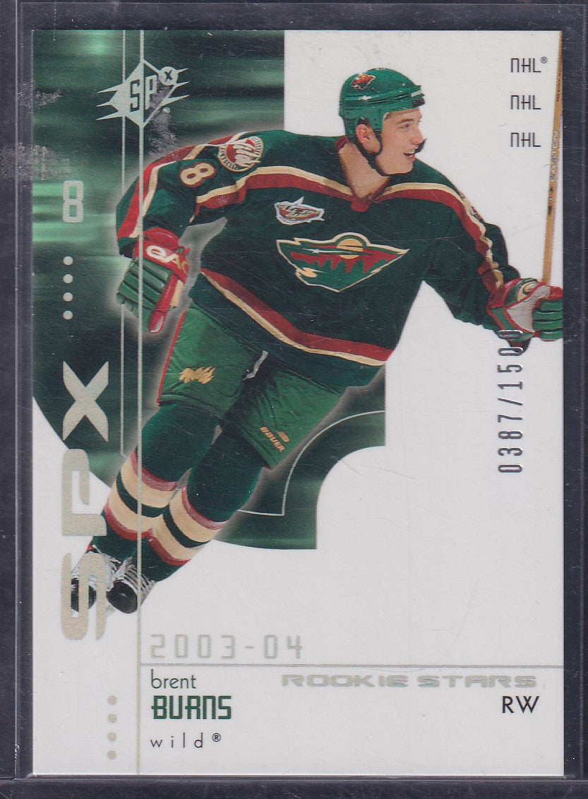 BRENT BURNS - 2003 Upper Deck SPx Rookie Stars #R200, /1500