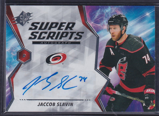 JACCOB SLAVIN - 2020 Upper Deck SPx Super Scripts Auto #S-JS