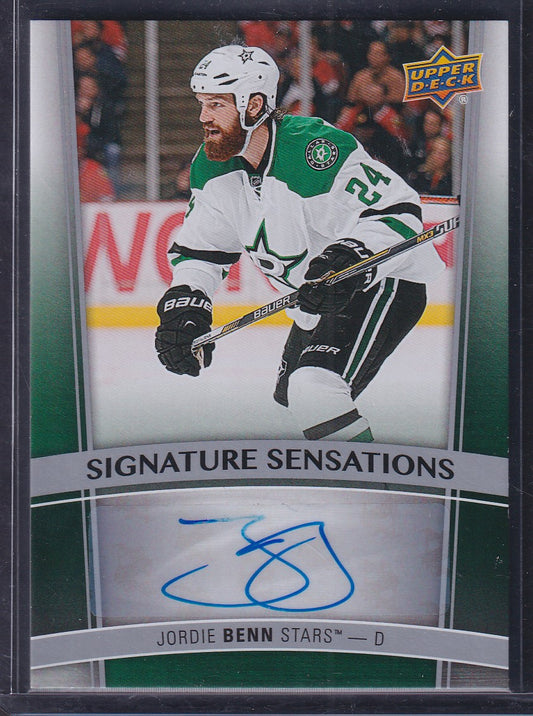 JORDIE BENN - 2015 Upper Deck Signature Sensations Auto #SS-JB