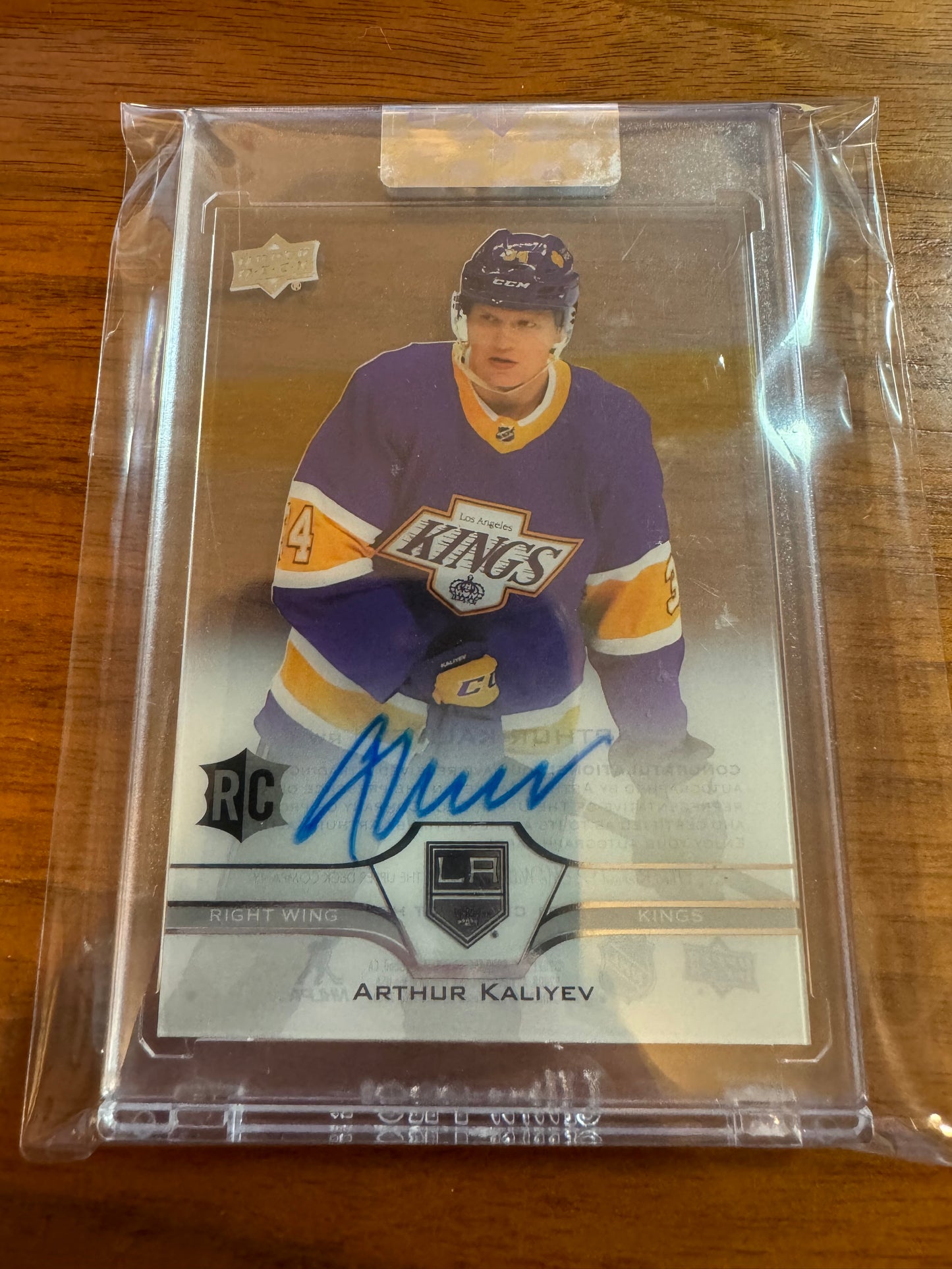 ARTHUR KALIYEV - 2020 Upper Deck Clear Cut Rookie Auto #CC-KA