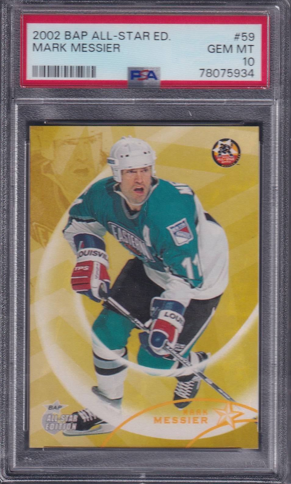 MARK MESSIER - 2002 BAP All Star Edition #59, PSA 10