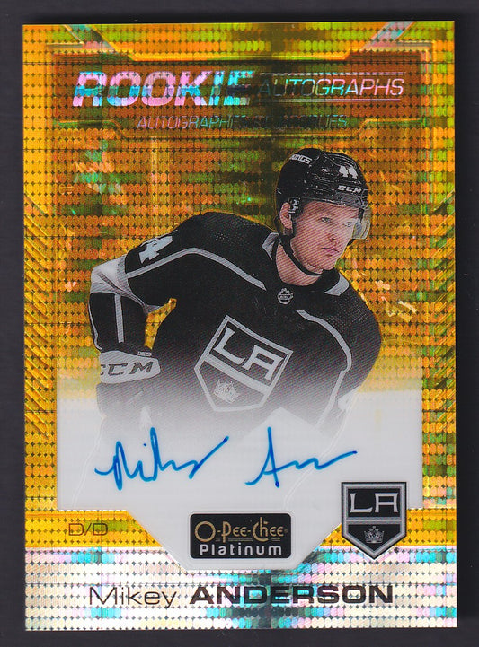 MIKEY ANDERSON - 2020 O-Pee-Chee Rookie Autographs SEISMIC GOLD #R-MA, /25