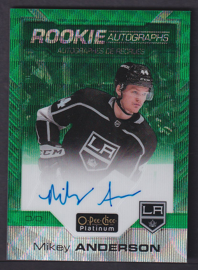 MIKEY ANDERSON - 2020 O-Pee-Chee Rookie Autographs EMERALD SURGE #R-MA, /10