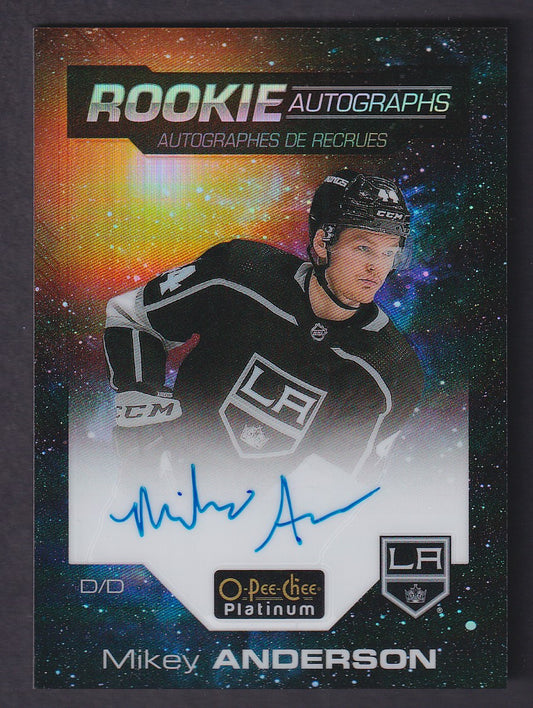 MIKEY ANDERSON - 2020 O-Pee-Chee Rookie Autographs COSMIC #R-MA, /75