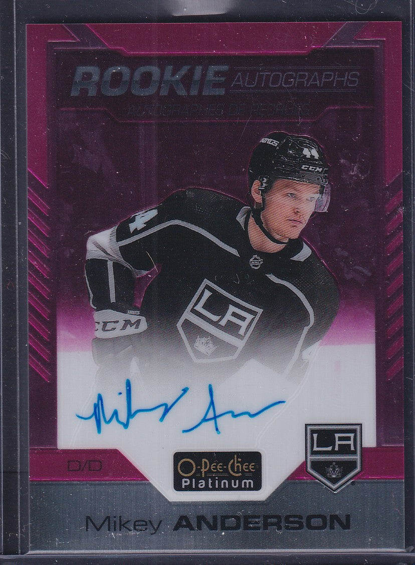 MIKEY ANDERSON - 2020 O-Pee-Chee Rookie Autographs MATTE PINK #R-MA, /99