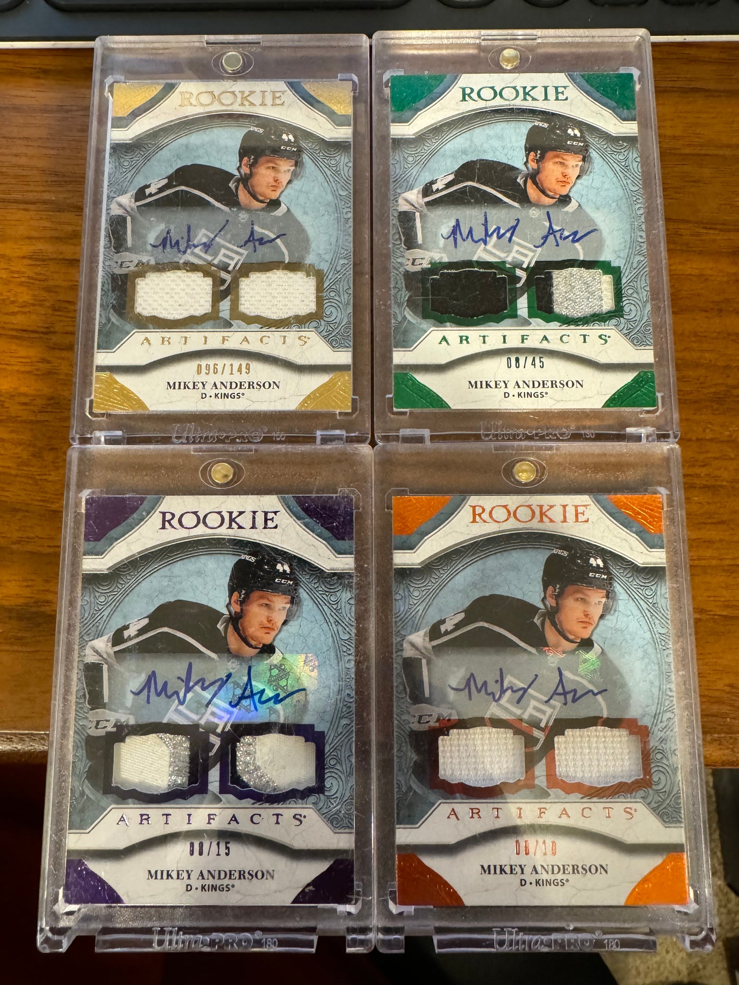 MIKEY ANDERSON - 2020 Artifacts Rookie #178 Auto/Patch RAINBOW