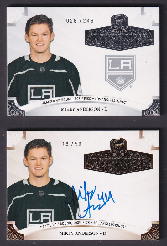 MIKEY ANDERSON - 2020 The Cup Rookie Class Base and Auto #2021-MA, /249, /50