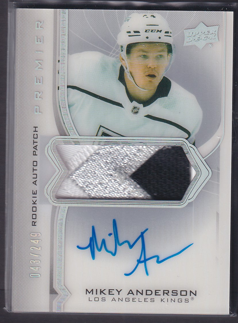 MIKEY ANDERSON - 2020 Upper Deck Premier Rookie Auto Patch #AR-MA, /249