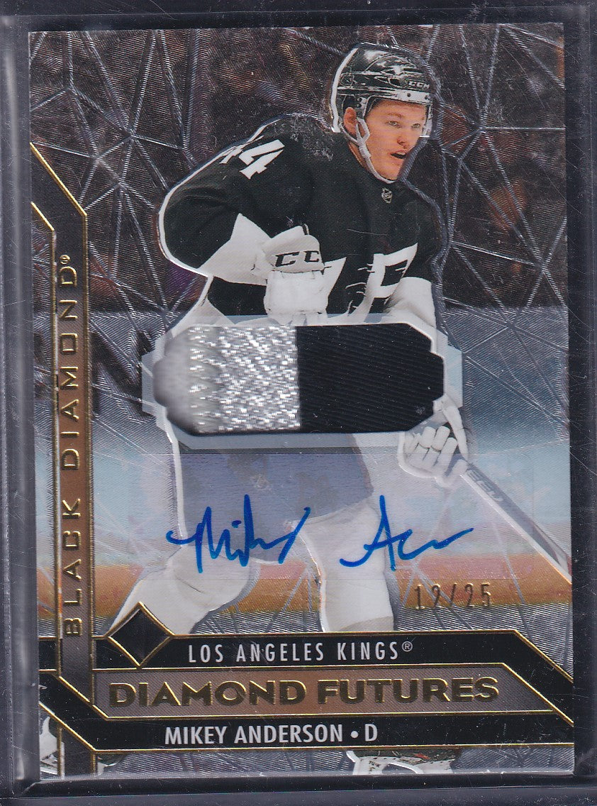 MIKEY ANDERSON - 2020 Upper Deck Black Diamond Futures Auto Patch #BDF-MA, /25