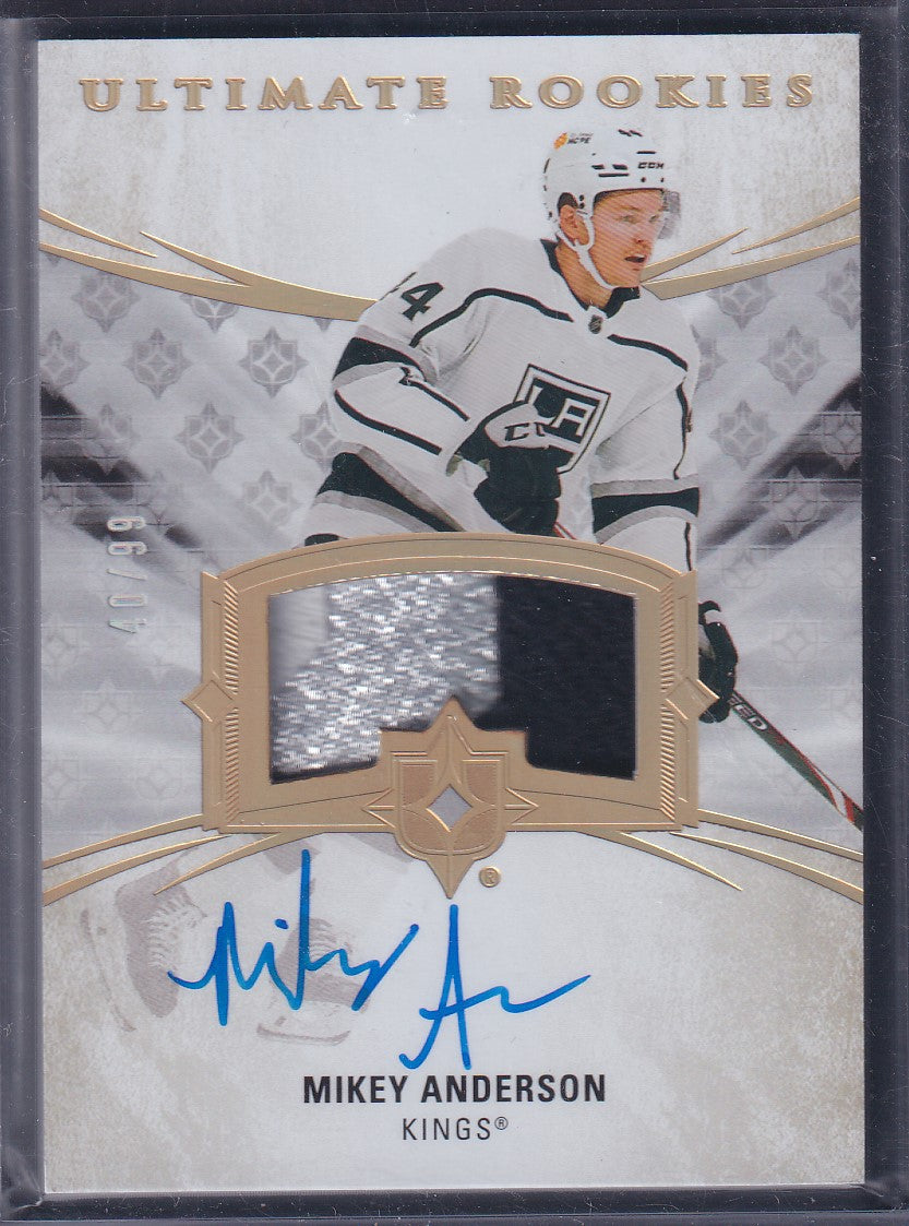 MIKEY ANDERSON - 2020 Upper Deck Ultimate Rookies Auto Patch #133, /99