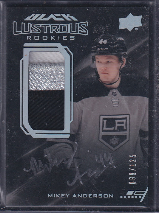 MIKEY ANDERSON - 2020 Upper Deck Black Lustrous Rookie Auto Patch #LPA-MA, /125