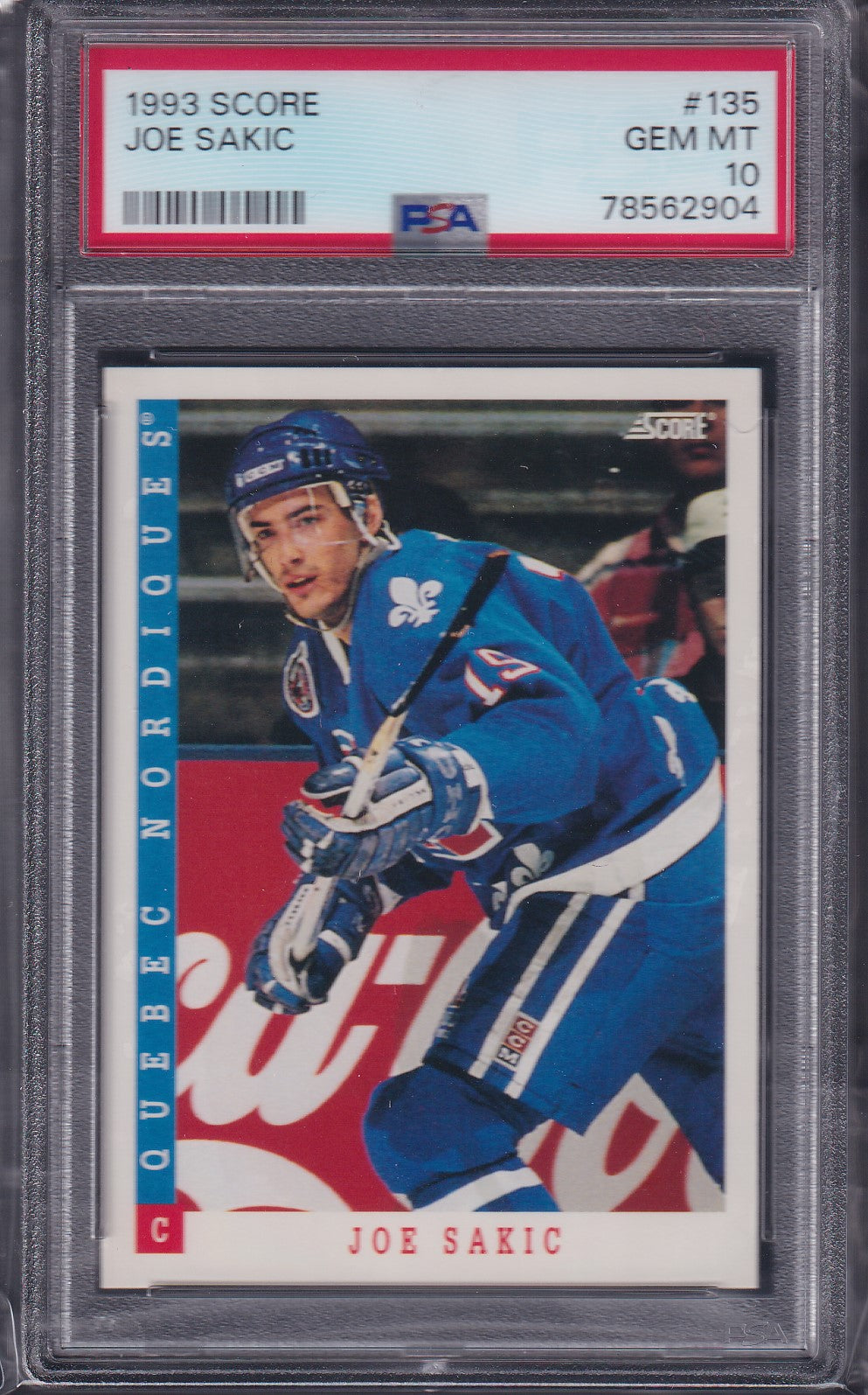 JOE SAKIC - 1993 Score #135, PSA 10