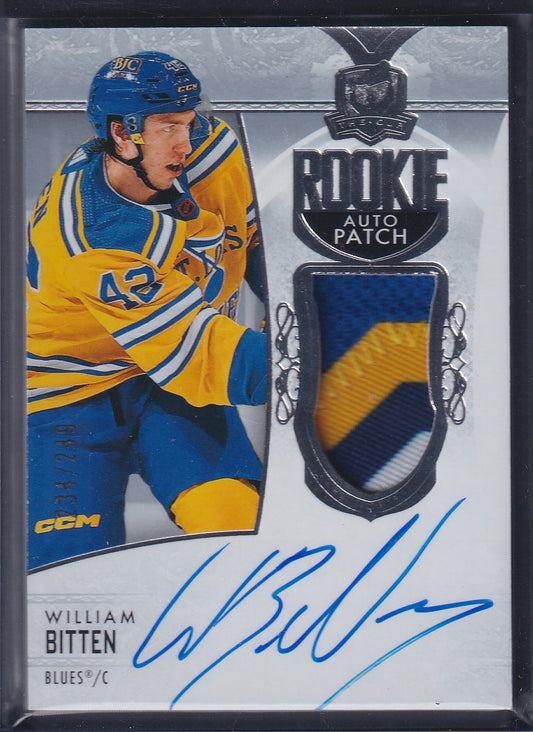 WILLIAM BITTEN - 2022 The Cup Rookie Auto Patch #181, /249