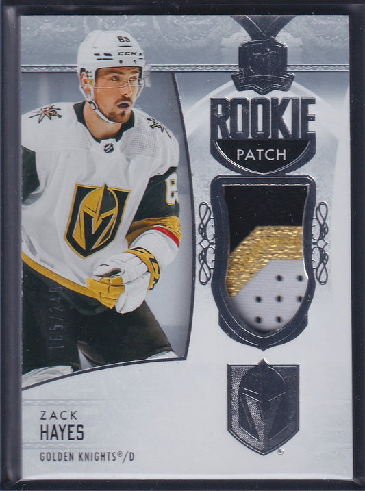 ZACK HAYES - 2022 The Cup Rookie Patch #159, /249