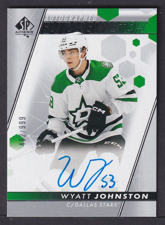 WYATT JOHNSTON - 2022 SP Authentic Future Watch Auto #146, /999