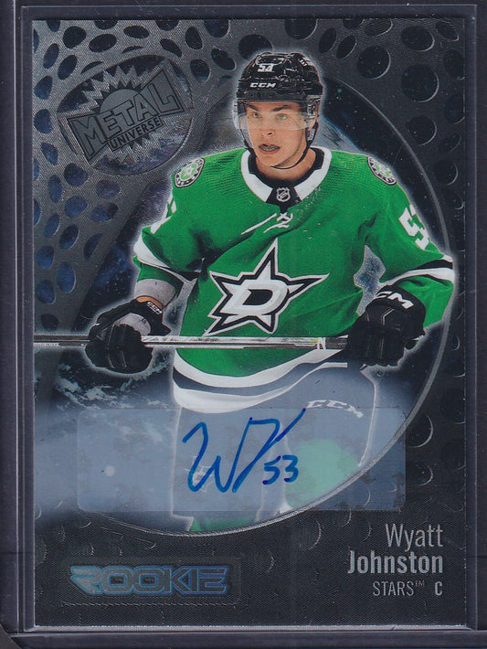 WYATT JOHNSTON - 2022 Skybox Metal Universe Rookie Auto #156, /349