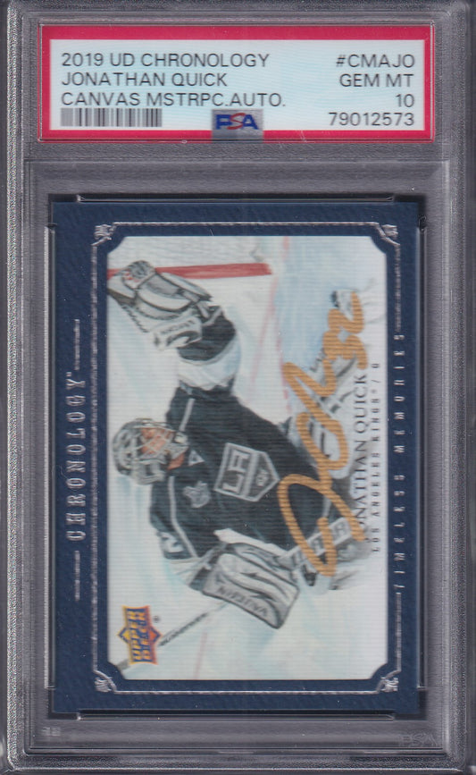 JONATHAN QUICK - 2019 Chronology Timeless Memories Auto #CMA-JQ, PSA 10