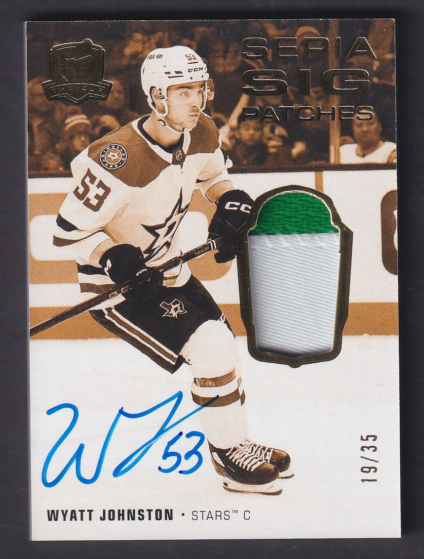 WYATT JOHNSTON - 2022 The Cup Sepia Sig Patches Auto #SSP-WJ, /35