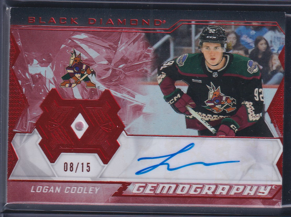 LOGAN COOLEY - 2023 Upper Deck Black Diamond Gemography Auto #G-CL, /15