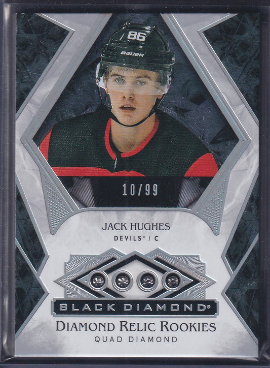 JACK HUGHES - 2019 Black Diamond Relic Rookies #BDR-JH, /99