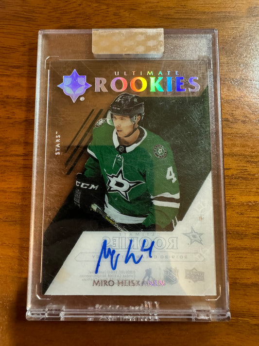 MIRO HEISKANEN - 2019 UD Clear Cut Ultimate Rookies Auto #RT-MH