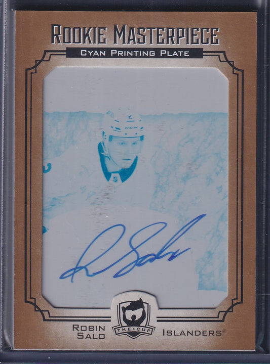 ROBIN SALO - 2021 The Cup Exquisite Rookie Masterpiece Auto PLATE #CUP-EC-RS 1/1