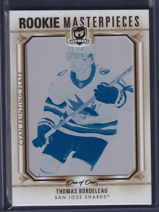 THOMAS BORDELEAU - 2022 The Cup Rookie Masterpieces PLATE #PREM-117, 1/1