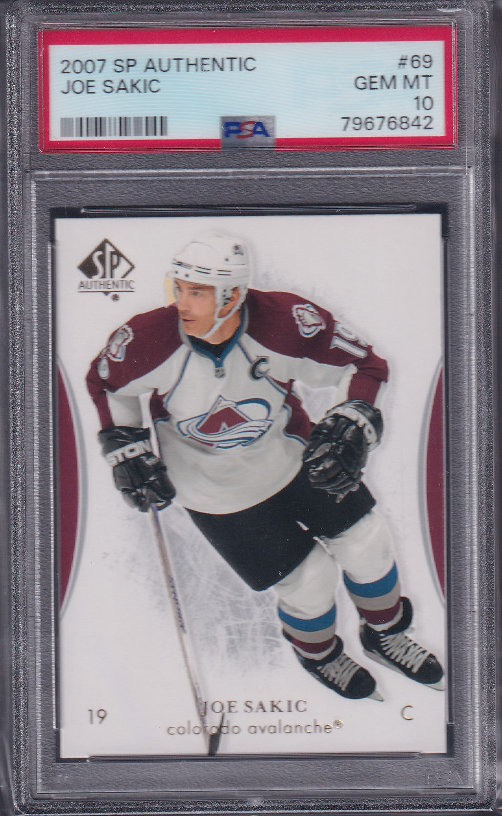 JOE SAKIC - 2007 SP Authentic #69, PSA 10