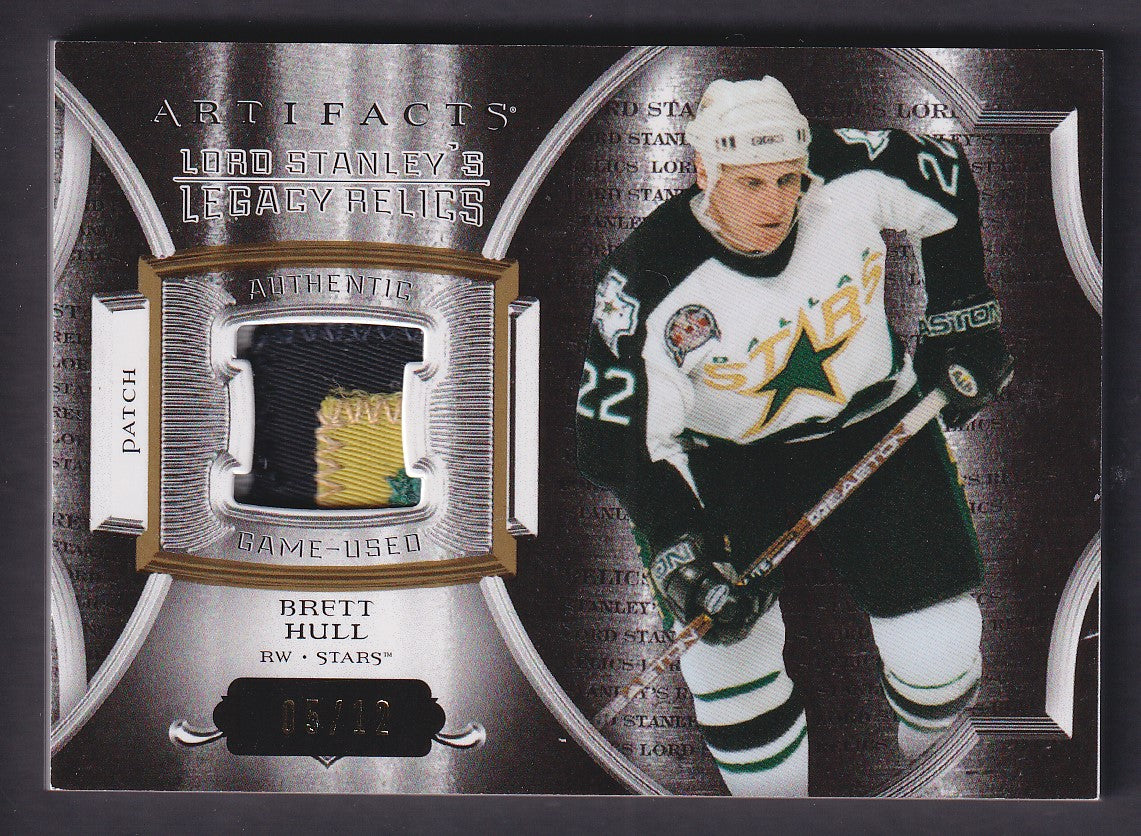 BRETT HULL - 2015 UD Artifacts Lord Stanley's Legacy Relics Patch #LSLR-BH, /12