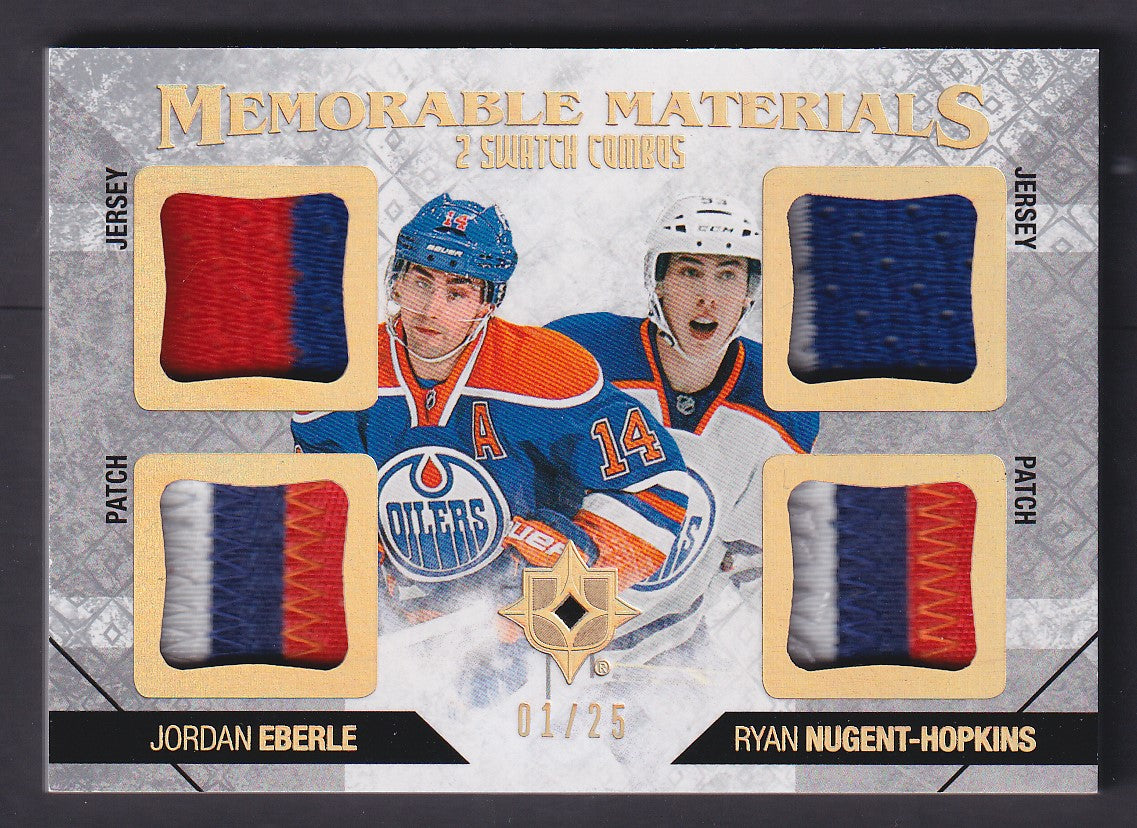 EBERLE / NUGENT-HOPKINS - 2014 Ultimate Memorable Materials Quad Patch /25