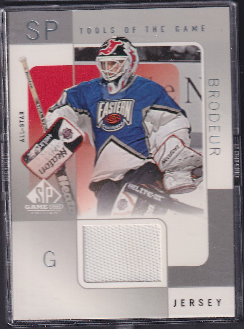 MARTIN BRODEUR - 2001 SP Game Used Tools of the Trade Patch #MB