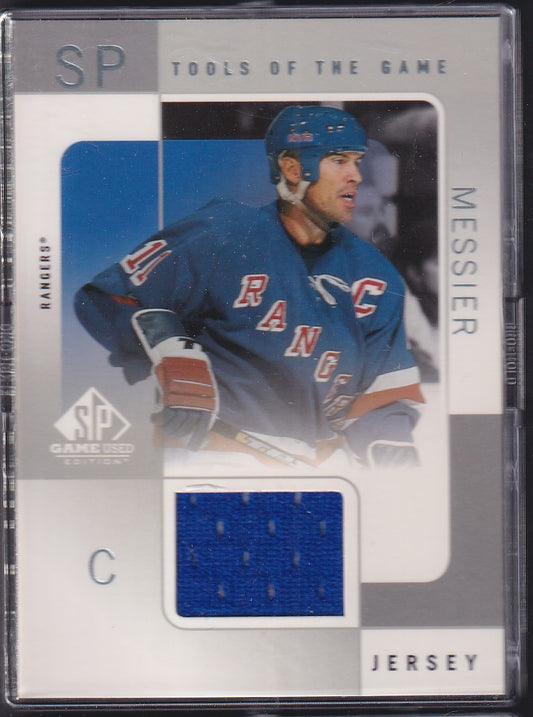 MARK MESSIER - 2001 SP Game Used Tools of the Game Jersey Patch #MM