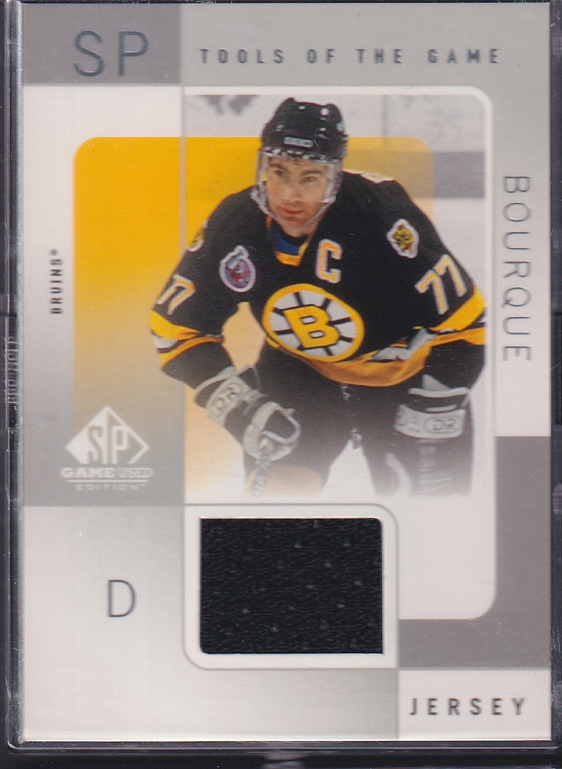 RAY BOURQUE - 2001 SP Game Used Tools of the Game Patch #RB