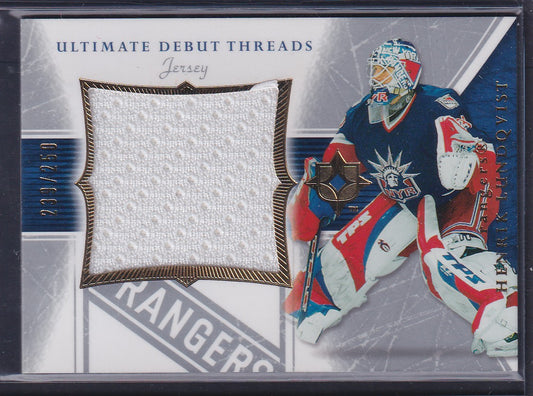 HENRIK LUNDQVIST - 2005 Ultimate Debut Threads Jersey Patch #DTJ-HL, /250