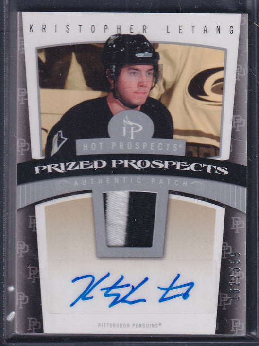 KRISTOPHER LETANG - 2006 Fleer Hot Prospects Prized Auto Patch #129, /599