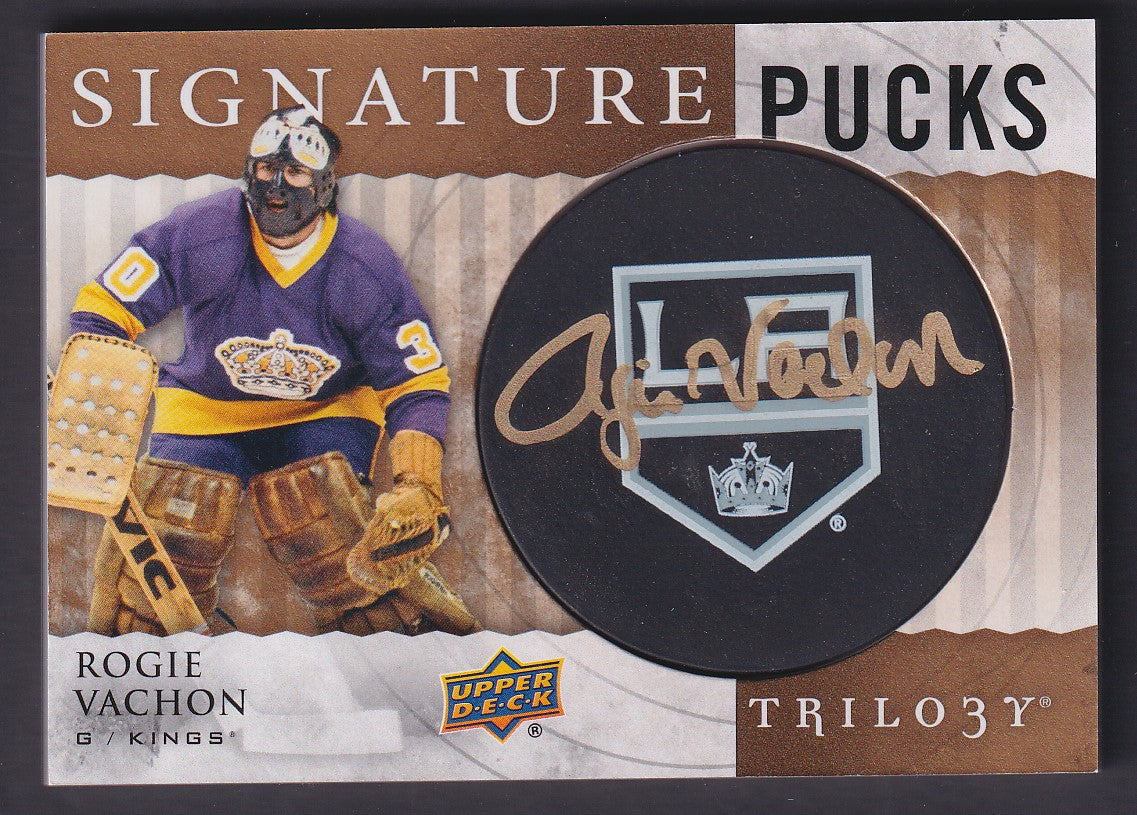 ROGIE VACHON - 2014 Upper Deck Trilogy Signature Pucks Auto #SP-RV