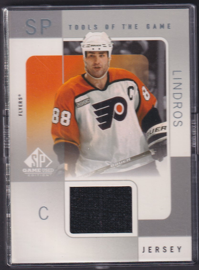 ERIC LINDROS - 2001 SP Game Used Tools of the Game Patch #EL