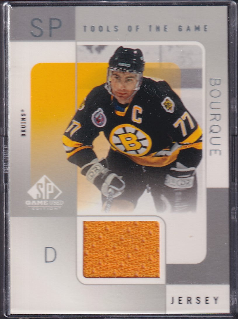 RAY BOURQUE - 2001 SP Game Used Tools of the Game Patch #RB