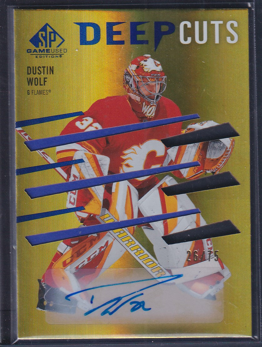 DUSTIN WOLF - 2023 SP Game Used Deep Cuts Rookie Auto #DC-13, /75