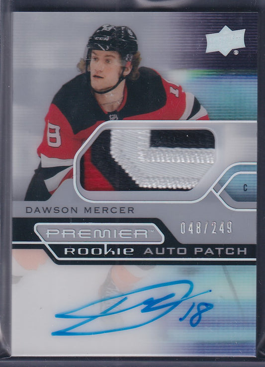 DAWSON MERCER - 2021 Upper Deck Premier Rookie Auto Patch #AHR-DM, /249