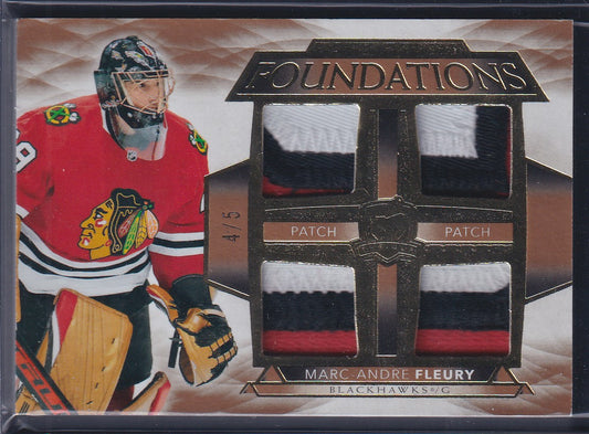 MARC-ANDRE FLEURY - 2021 The Cup Foundations Quad Patch #F-MF, /5